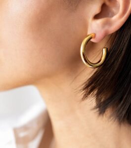 خرید گوشواره حلقه ای طلایی