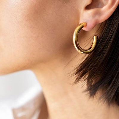 خرید گوشواره حلقه ای طلایی