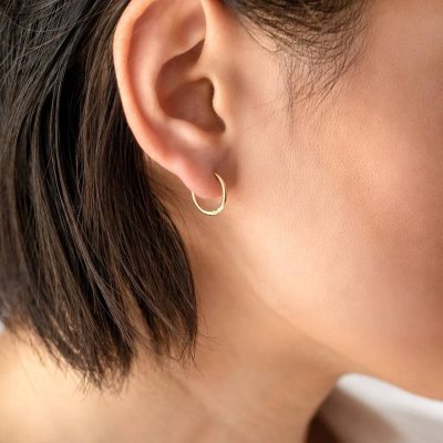 خرید گوشواره حلقه ای نقره عیار بالا